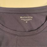 Athleta Essence Twist Top Women M Navy Blue Activewear Sporty Cropped Photo 2