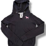 PINK - Victoria's Secret  LOVE PINK + Dog Pullover Hoodie Black Women X-Small XS Photo 0
