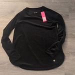 Lilly Pulitzer  luxletic Blythe velour black pullover top size XS Photo 0