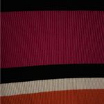 Ralph Lauren Lauren  turquoise pink black Striped Long Sleeve Top - Medium cotton Photo 5