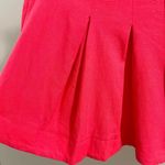 Farm Rio NWOT  Pleated Linen Blend Pink Shorts Size M Elastic Stretch Pockets Photo 4