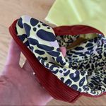 Reversible One Shoulder High Leg Bikini In Leopard Multi and Color Block Photo 3