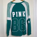 PINK - Victoria's Secret Pink Victoria’s Secret Jersey Top Women’s Size Large 86 On Back Has Flaws Photo 6