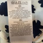 Hobbs London Hobbs Ivory/Navy 100% Silk Blouse Size 6 NWT Photo 7