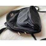 Kate Spade Nylon Mini Backpack Leather Straps 3 Sections Travel Career GUC Photo 2