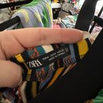 ZARA Striped Knit Romper Black Yellow Size Medium Photo 3