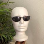Black grey silver vintage 90s aviator rectangular rimless sunglasses #retro #streetwear #goth #punk Photo 1