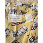 Cabernet Sleepwear Women's Pajama Set Yellow Toothpaste Print Top Pants 3X Photo 2