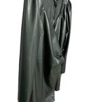 House of Harlow 1960 Green Vegan Leather Angular Front Semi Wrap Dress XL Photo 3