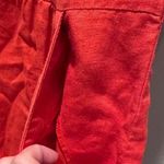 Loft Ann Taylor  Orange Linen Mini Dress Sz 4 Photo 4