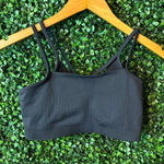 Nike ADV Black Ribbed Sports Bra Sz Small Photo 0