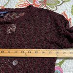 Aeropostale  medium long sleeve pullover knit sweater maroon sheer lightweight Photo 4