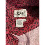 Live a Little  Jacket Women M Black And Red Denim Button Down Pocket Long Sleeve Photo 8