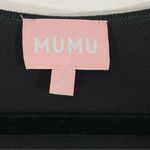 Show Me Your Mumu Top Tier Mini Dress Size SMALL Black Long sleeve Ruffle Photo 4