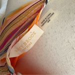 Ramy Brook Tobie Striped Smocked Waist Sleeveless Orange Silk Mini Dres Size M Photo 7