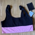 Chic Black and Pink Sports Bra Size M Photo 0