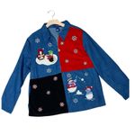 L.A. Blues VINTAGE Snowmen Penguins Christmas Shirt Photo 1
