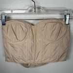 Bill Levkoff Bustier Lingerie Beige Womens Sz 10 Polyester Strapless Zip Corset Photo 3