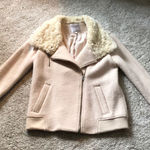 ZARA  jacket/coat, faux fur collar, size small Photo 0