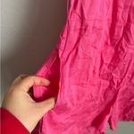 Billabong  Hot Pink Ruffled Sleeve Keyhole Back  Romper Women S Summer Barbiecore Photo 3