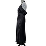 Jonathan Martin Jonathon Martin Studio 100% Silk Black Halter Midi Dress Size 10 Wedding Guest Photo 1