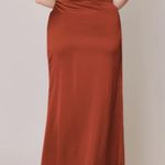 Revelry Paris Satin Dress Red Size 12 Photo 1
