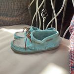EastLand  Casio Fringe Moccasin Booties Blue‎ 7.5 Photo 4