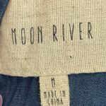 Moon River  Once in Awhile Blue‎ Chambray Skater Boho Dress Photo 2