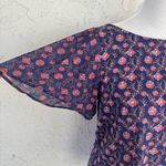 Lucky Brand  Dark Blue Floral Top Photo 2