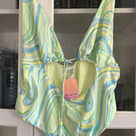 River Island  Green Bright Strappy Wrapover Swimsuit size‎ 14 NWT NEW Photo 0