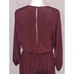 Honey Bunch ~ Long Sleeve Romper~ Burgundy Open Back ~ Size Large ~ Very Cute! Photo 5