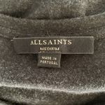 AllSaints‎ Zeta Dress Medium Black Short Sleeve Wool Minimalist Chic Photo 5