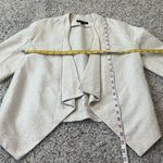 Ann Taylor Cropped High Low Shimmer Open Front Short Sleeve Blazer Jacket S Photo 2