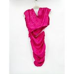 Ronny Kobo Kyle Pink Asymmetric Cutout Ruched Sleeveless Dress Size S Photo 4