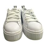 Mayze Leather Sneakers Size 7.5 In Puma White Puma Black Photo 4