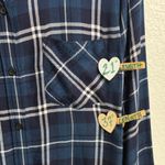 Rails  Navy and White Plaid Shirt Dress Photo 3