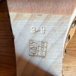 Free People 39 -  PASADENA TAN SUEDE WOODEN CLOG PLATFORM SANDALS Photo 6