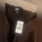 EXPRESS linen blend tie front bandeau top Photo 3