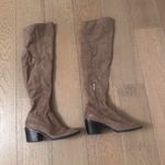 Marc Fisher  Womens Yakira Tan Over the Knee Suede Boots Photo 3