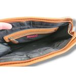 Merona  Womens Coffee Brown Sleek Satchel Silver Hardware Crossbody Bag Minimal‎ Photo 4