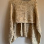Simply Noelle Noelle Tan Knit Poncho with Buckle Accents Winter Top Pullover OS Photo 3