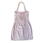 Abercrombie & Fitch  Pink Linen Blend Halter Top Mini Dress Size S Photo 4
