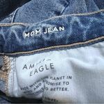 American Eagle Mom Jeans Women Size 00 Reg Blue Mid Rise Destroyed Photo 5