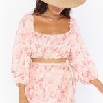 Show Me Your Mumu Claudia Pink Floral Crop Top Photo 1