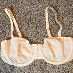 CUUP The Balconette Bra Sheer Unlined Underwire Support Lingerie 32D Tan Size undefined Photo 0