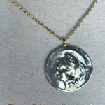 Steve Madden Fine silver Plated Coin Pendant Necklace Photo 1