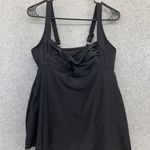 Ava & Viv AVA VIV Women's Swimsuit Coverup Solid Black Plus Size 14W Tank Sleeveless Photo 11