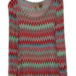 BKE  Chevron Striped Top Size Small‎ Fitted Colorful Womens Stretch Blend Buckle Photo 0