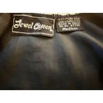 Jewel Queen Black Sequin Silk Tank Top – Medium – Holiday Party Glam Photo 3