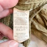 Free People Cropped Top Long Sleeve Textured V Neck Blouse Olive Green L Boho Photo 8